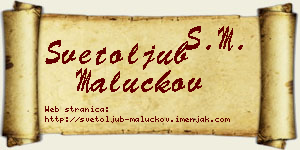 Svetoljub Maluckov vizit kartica